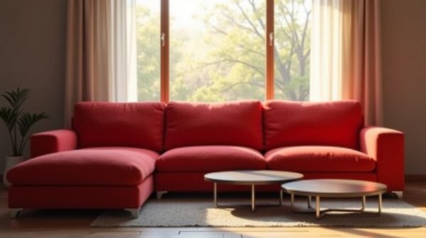 Idées créatives pour intégrer un canapé rouge dans votre salon